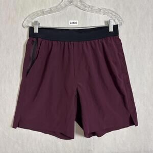 Ten Thousand Men’s Size Medium Solid Purple Maroon Linerless 7" Interval Shorts